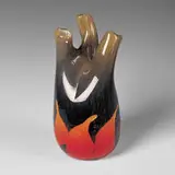 bottle by Fulvio Bianconi, 1950s, glass, sold Oct 2001