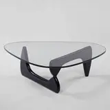 coffee table by Isamu Noguchi, 1945, ebonized birch, glass, sold Oct 2001