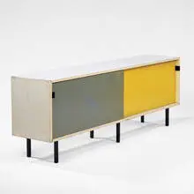 Florence Knoll, credenza, 1950s, enameled walnut