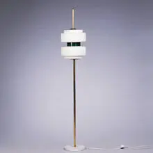 floor lamp by Goffredo Reggiani, 1950s, brass, glass, plastic, marble, sold Oct 2001