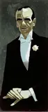 Siegfried Shalom Sebba, Sir Malcom Sargent, 1959, Öl hinter Perspex, unter weißes Holzpassepartout montiert