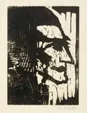 Emil Nolde, Junger Mann, 1917, Holzschnitt auf Velin (Prägestempel: Fanta)