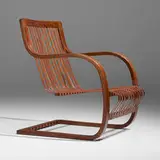 Ubunji Kidokoro, Lounge chair, 1937, bamboo