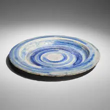 Glen Lukens, Large charger, c. 1950, glazed earthenware