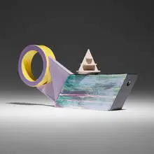 Peter Shire, Teapot, 1981, glazed earthenware