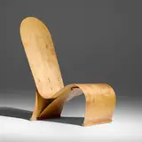 Herbert von Thaden, Plywood chair, 1947, molded plywood