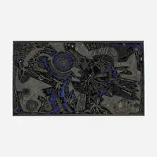 Mary T. Bowling, The Nine Folds of Night, 1978, beads, glass and found object mosaic