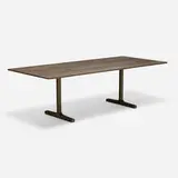 Bddw, Bronze Trestle dining table, 2001 / 2015, beech, bronze