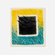 Wendell Castle, Untitled, 1991, oil pastel and mixed media on illustration board