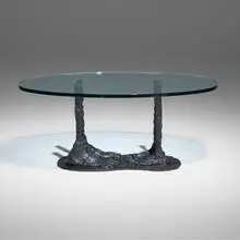 Robert Couturier, Table, c. 1960, glass, bronze