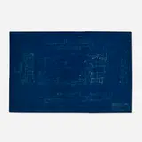 Richard Neutra, Blueprint for the Kelton Apartments, Westwood, CA
