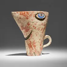 Lagardo Tackett, Pitcher, c. 1955, glazed earthenware