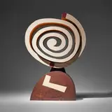 Garry Knox Bennett, Two Stripe Snake, 2006, painted pine, claro walnut