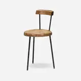 Arthur Espenet Carpenter, Chair, c. 1965, black walnut, enameled steel