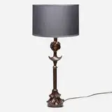 Alberto Giacometti, Tête de Femme table lamp, c. 1985, patinated bronze