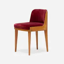 Chair, model 36 by Paul Richmond Williams, c. 1929, velvet upholstery, plywood, walnut veneer, sold Jul 2025