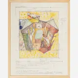 Anthony Green, 2nd Working Drawing for La Salle de Ping-Pong, United Kingdom