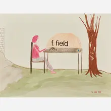 Untitled (F. Field) by Royal Art Lodge, sold Nov 2018