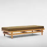 Bertrand Goldberg, daybed, 1950s, limed oak