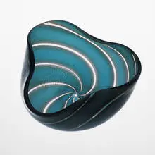 bowl by Archimede Seguso, 1950s, internally decorated glass, sold Oct 2001