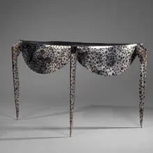 André Dubreuil, Paris console, 1988, patinated steel, foam,