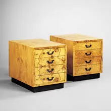 Henry Michael Dunbar, cabinets, c. 1960, olivewood