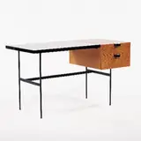 Franco Albini, desk, c. 1954, enameled metal, walnut, laminate