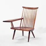 George Nakashima, lounge chair with slab arm