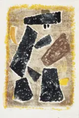 Untitled by Willi Baumeister, c. 1960, color lithograph on paper, sold Jun 2001