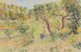 Paul Maze, Jessie reading under a tree