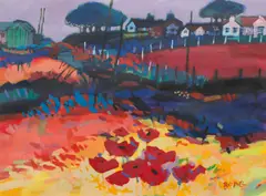 Francis Boag, Landscape with poppies