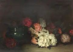 Thomas Bromley Blacklock, Still life with Rhododendrons