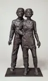 Paar by Stephan Balkenhol, 2005, Bronze mit schwarzer Patina, sold Dec 2007