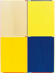 Vanity Blue by Imi Knoebel, 2001, Acryl auf Kunststofffolie, collagiert, sold Nov 2018