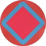 Winfred Gaul, Diamond Blues I, 1967, Acryl auf Leinwand, auf Hartfaser aufgezogen. Durchmesser: 89,5 cm (35 ¼ in.)