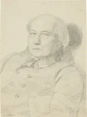 Louis Asher, Johannes Michael Speckter, 1836, Bleistift auf Papier