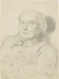 Louis Asher, Johannes Michael Speckter, 1836, Bleistift auf Papier
