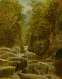 Carl Spitzweg, Klamm im Hochgebirge