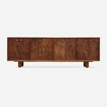 Alma Allen, Cabinet, c. 2010, claro walnut, bronze