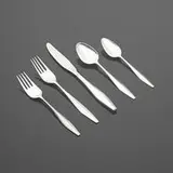 Gio Ponti, Diamond flatware, 1958, sterling silver, stainless steel
