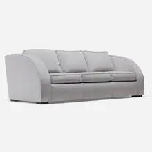 Paul Theodore Frankl, Sofa, c. 1938, velvet upholstery, painted wood