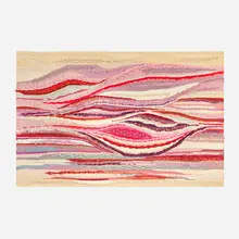 Tapestry by Romeo Reyna, c. 1970, hand-woven wool, cotton, jute, and rope, sold Jul 2025