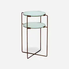 Jasper Morrison, Side table, 1984, frosted glass, steel