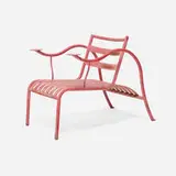 Jasper Morrison, Thinking Man's Chair (oxide red), 1986, enameled steel