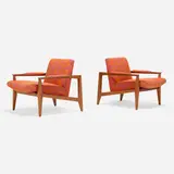 Edward Wormley, Lounge chairs model 5499, pair