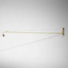 attribution Jean Prouvé, Swing-Jib lamp, 1947, enameled steel, brass