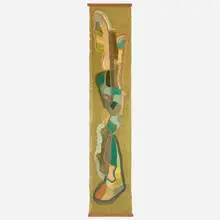 Mariska Karasz, Green Islands tapestry, c. 1950, hand-woven textile