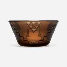 Jean Luce, Bowl, c. 1935, acid-etched glass
