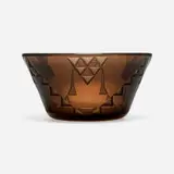 Jean Luce, Bowl, c. 1935, acid-etched glass