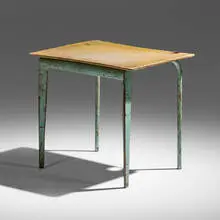 Jean Prouvé, Maternelle table, no. 804, 1951, beech, enameled steel